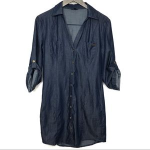 Guess Chambray Button Up Shirt/Dress